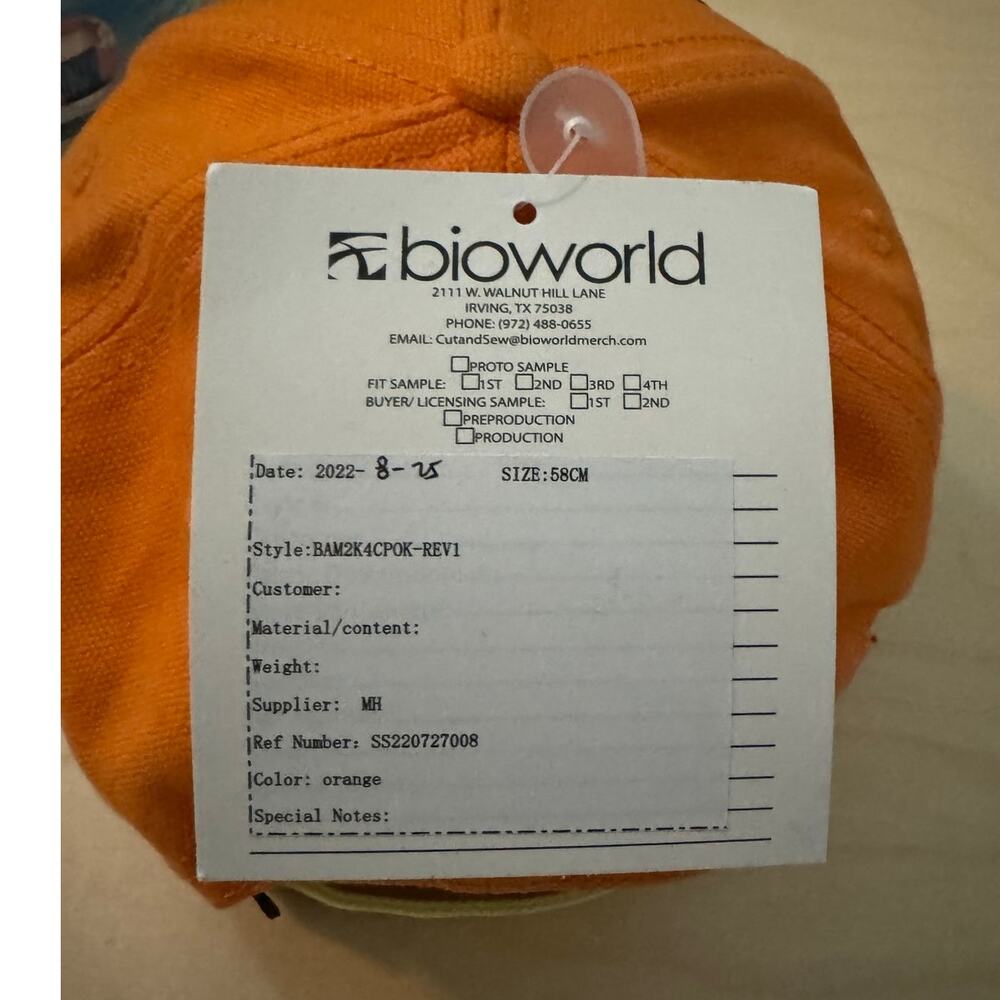 POKEMON Charmander #004 Orange Adjustable Baseball Cap OS Fits Most 14 & Older - Picture 3 of 5